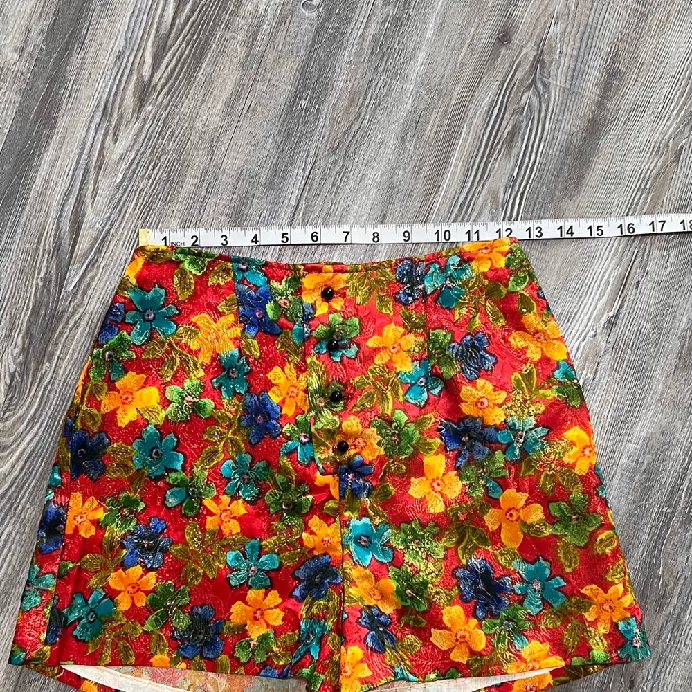 Vintage 50’s Beverly Paige Floral High Waist Women's Hot-pants Shorts - Picture 4 of 7